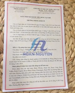 Thủ tục cấp phép bán rượu tiêu dùng tại chỗ